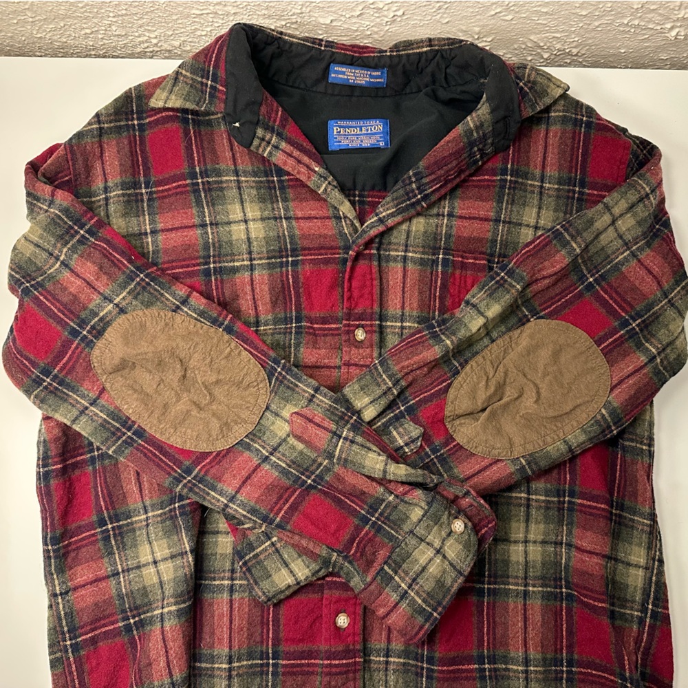 Pendleton Plaid 100% Wool Shirt